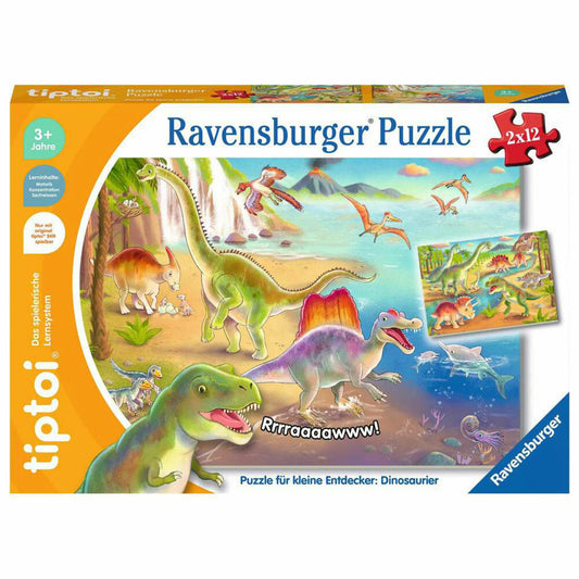 Ravensburger tiptoi Puzzle für kleine Entdecker: Dinosaurier, Kinderpuzzle, Spiel, ab 3 Jahren, 00198