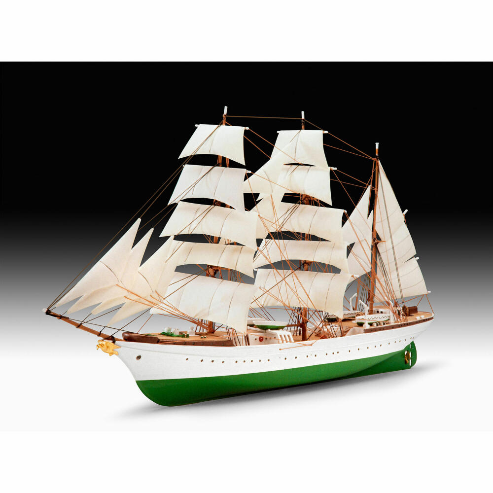 Revell Model Set Gorch Fock, Segelschulschiff, Segelschiff, Modellbausatz, Modell Bausatz, 75 Teile, ab 10 Jahre, 65432