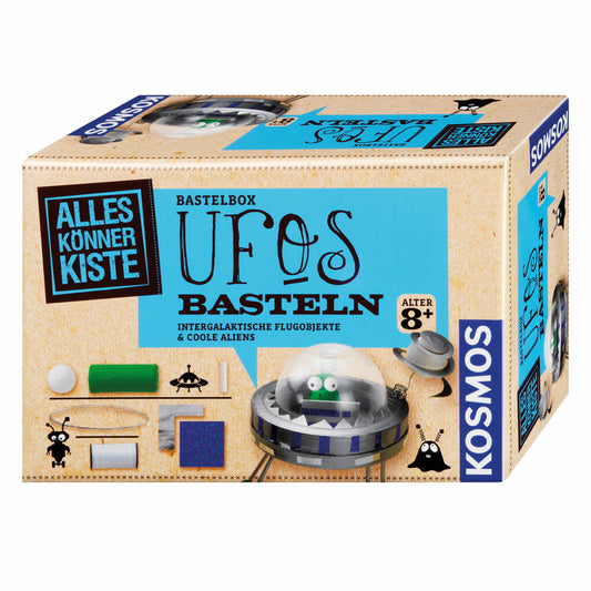 KOSMOS AllesKönnerKiste UFOs basteln, Experimentierkasten, Bastelbox, Flugobjekte und Aliens basteln, ab 8 Jahren, 604127