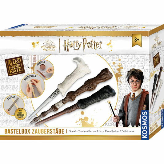 KOSMOS AllesKönnerKiste Harry Potter Bastelbox Zauberstäbe, Bastelset, Basteln, ab 8 Jahren, 604653
