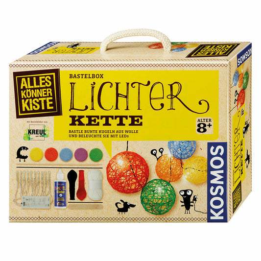 KOSMOS AllesKönnerKiste Lichterkette, Bastelbox, LED-Lichterkette selbst machen, ab 8 Jahren, 604288