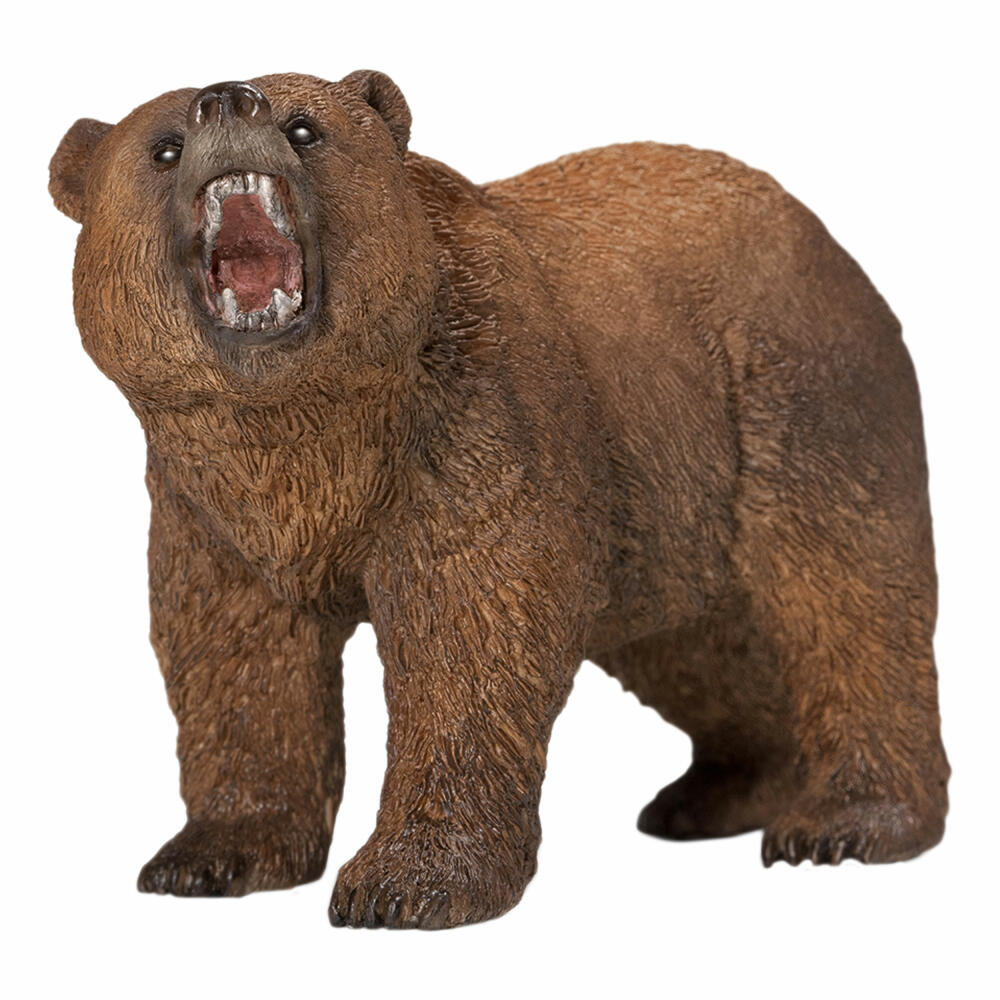 Schleich Wild Life Grizzlybär, Grizzlys, Grizzly Bär, Wildtier, Spielfigur, 5.5 cm, 14685