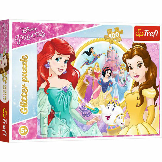 Trefl Glitzer Puzzle 100 - Disney Ariel die Meerjungfrau