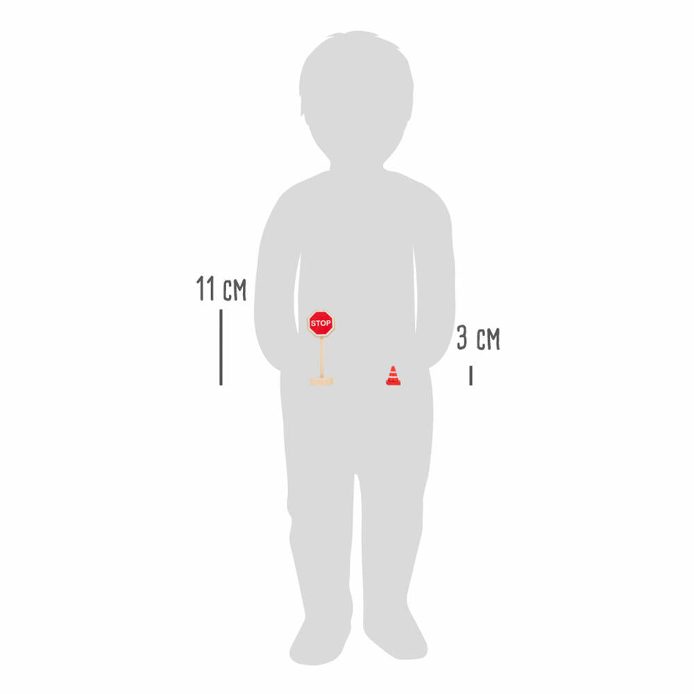 Legler Small Foot Verkehrsschilder-Set, Spielzeug, ab 3 Jahre, 11736