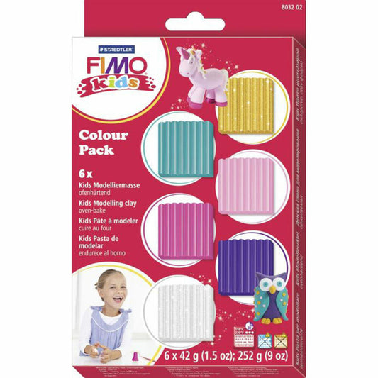 STAEDTLER Fimo kids Girlie, 6 x 42 g, SB-Box