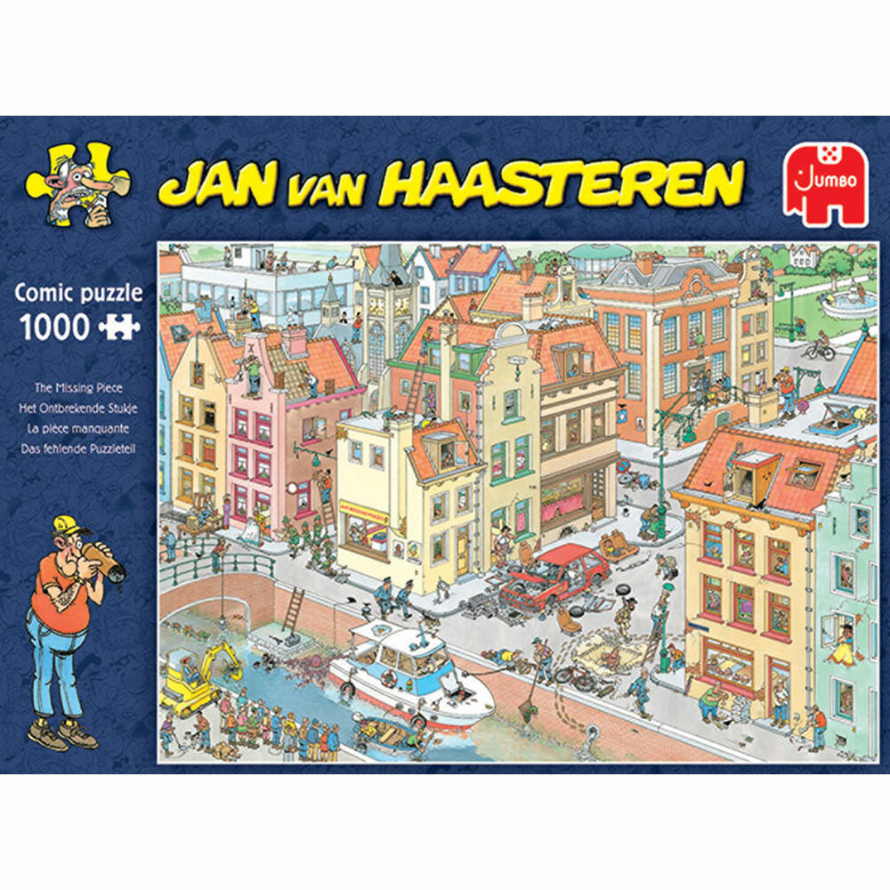 Jumbo Spiele Jan van Haasteren - Fehlendes Teil, Puzzle, Erwachsenenpuzzle, Puzzlespiel, 1000 Teile, 20041