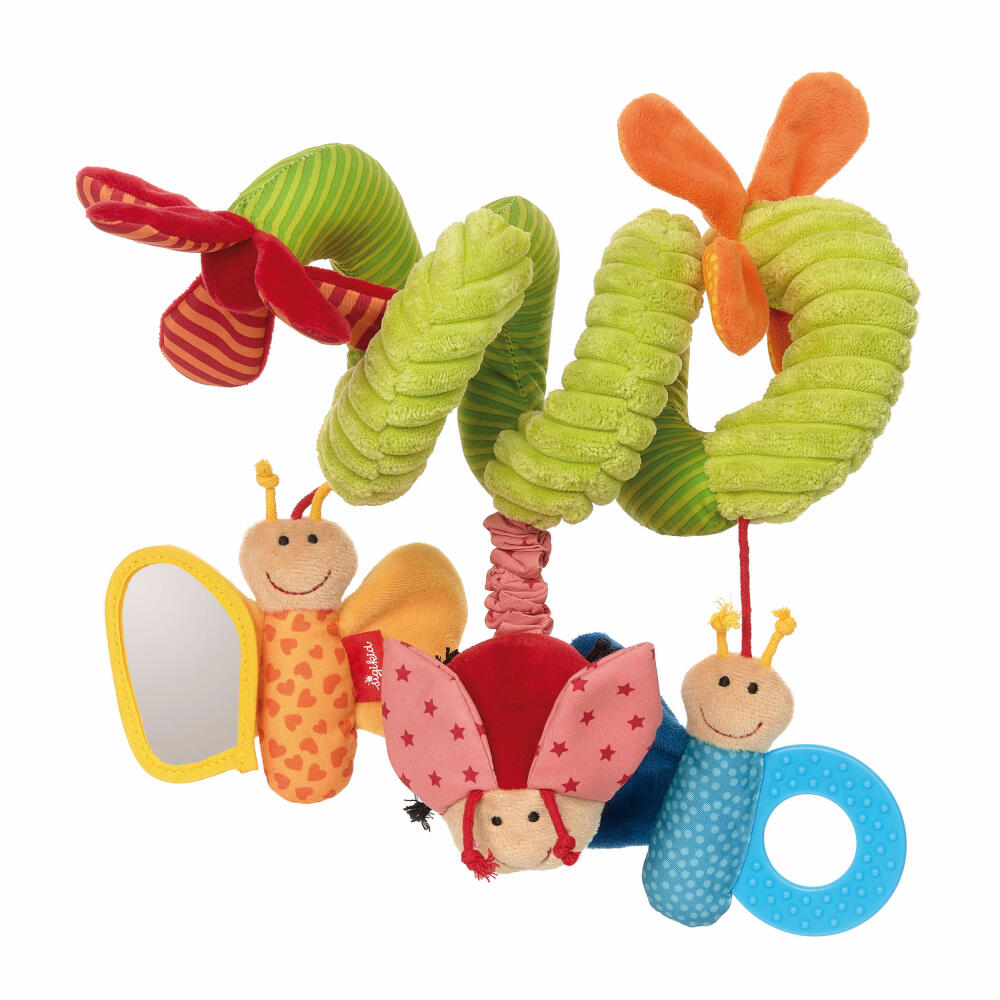 sigikid PlayQ Babyschalenspielzeug Schmetterling, Aktiv-Spirale, Kinderwagenkette, Baby Activity, Spielzeug, 42249