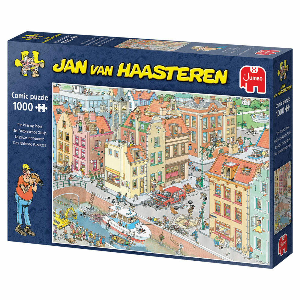 Jumbo Spiele Jan van Haasteren - Fehlendes Teil, Puzzle, Erwachsenenpuzzle, Puzzlespiel, 1000 Teile, 20041