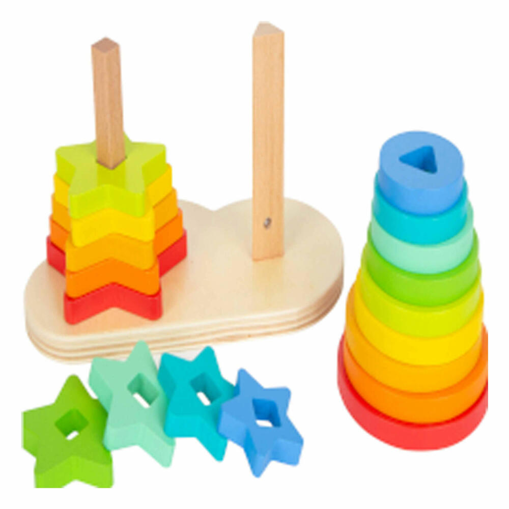 Legler Small Foot Steckspiel Regenbogen, Spielzeug, ab 12 Monate, 11720