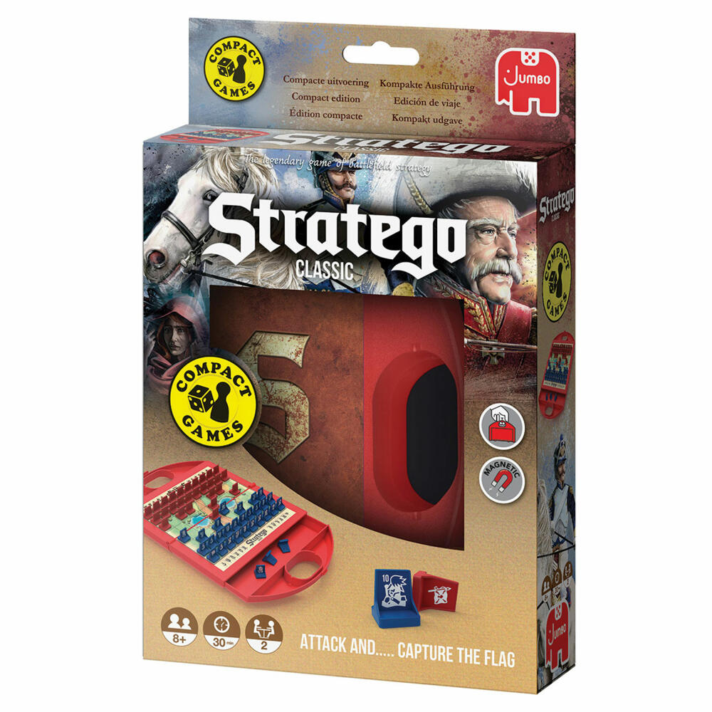 Jumbo Spiele Stratego Kompaktspiel, Strategiespiel, Gesellschaftsspiel, Reisespiel, Mitbringspiel, 19819