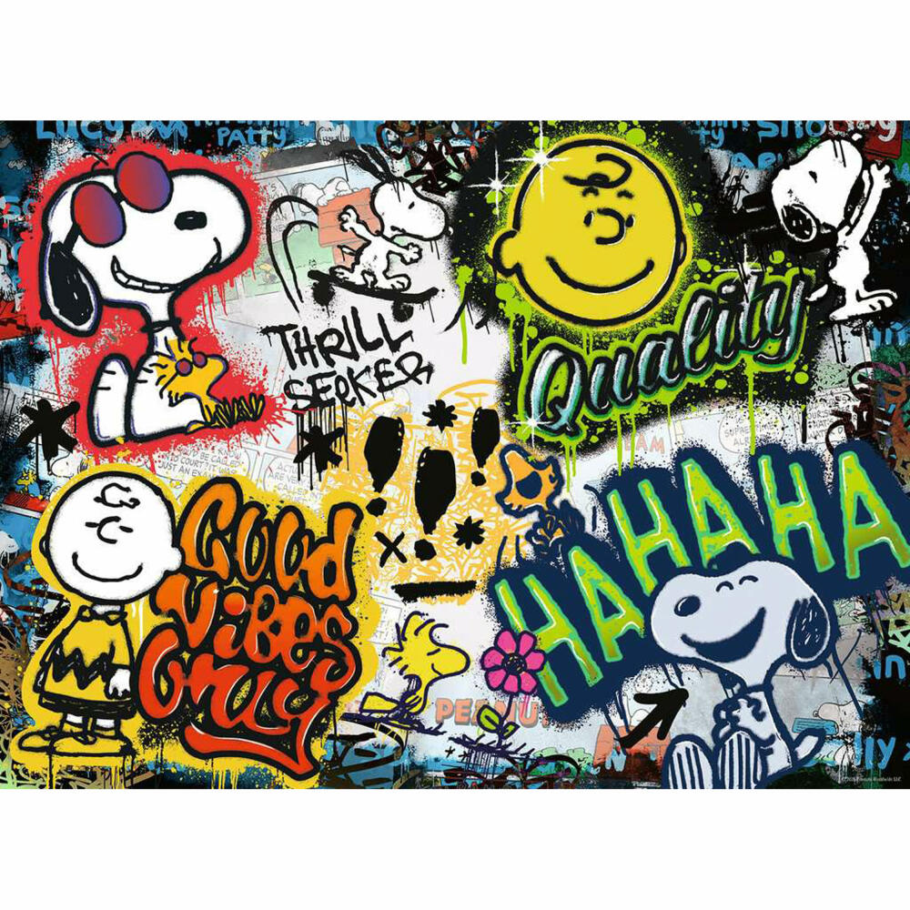 Ravensburger Puzzle Peanuts Graffiti, Erwachsenenpuzzle, 500 Teile, ab 12 Jahren, 17538