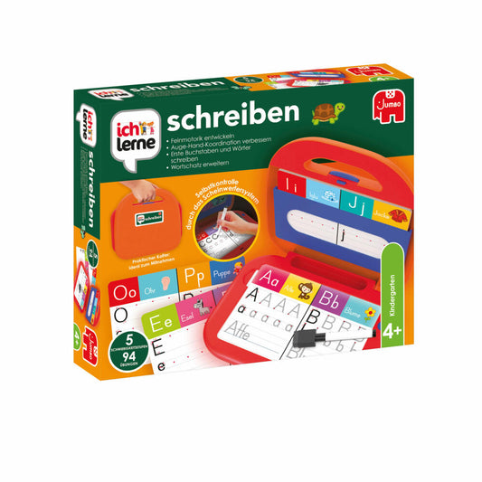 Jumbo Spiele ich lerne schreiben, Lernspiel, Kinderspiel, Buchstaben, Alphabet, ab 4 Jahre, 19890