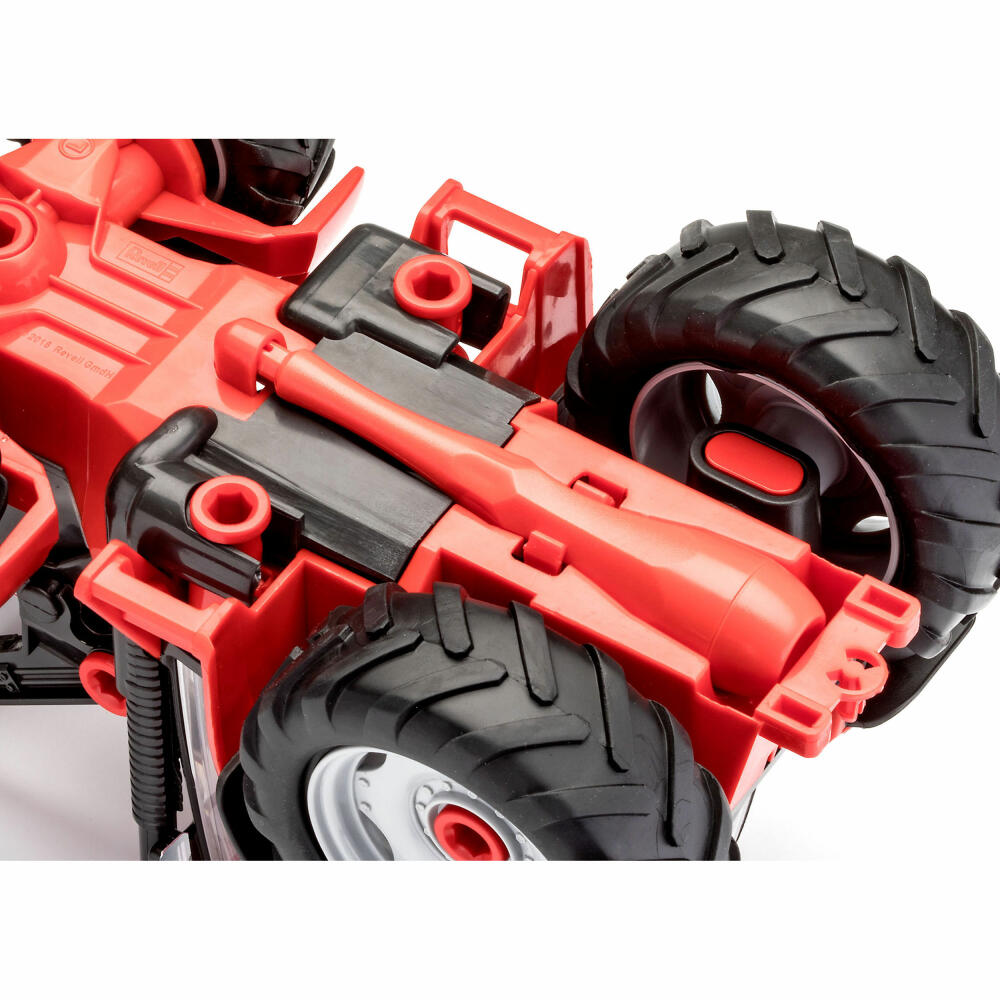 Revell Junior Kit Traktor mit Lader, mit Spielfigur, Modellbausatz für Kinder, 51 Teile, ab 4 Jahren, 00815