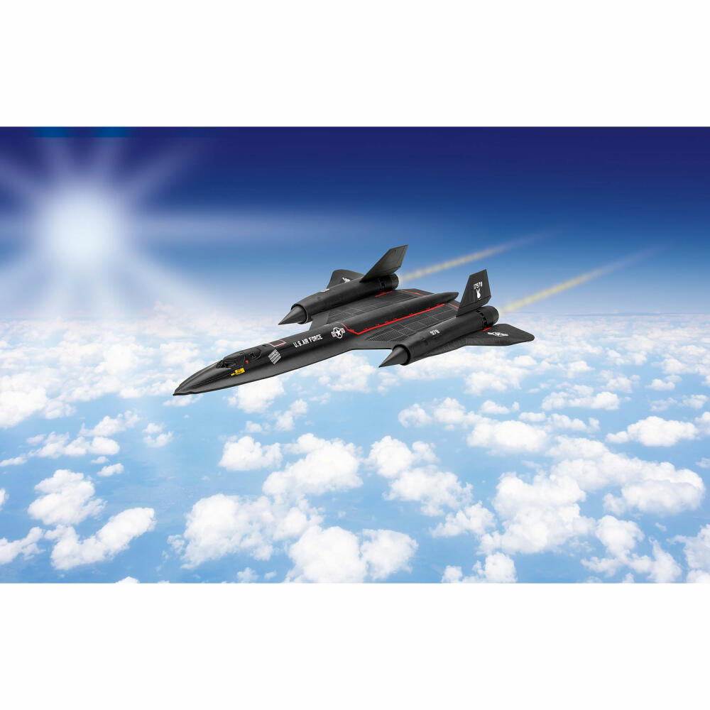 Revell Bausatz Lockheed SR-71 Blackbird, Flugzeug, Modellbausatz, Easy Click System, ohne Kleben, 16 Teile, ab 10 Jahre, 03652