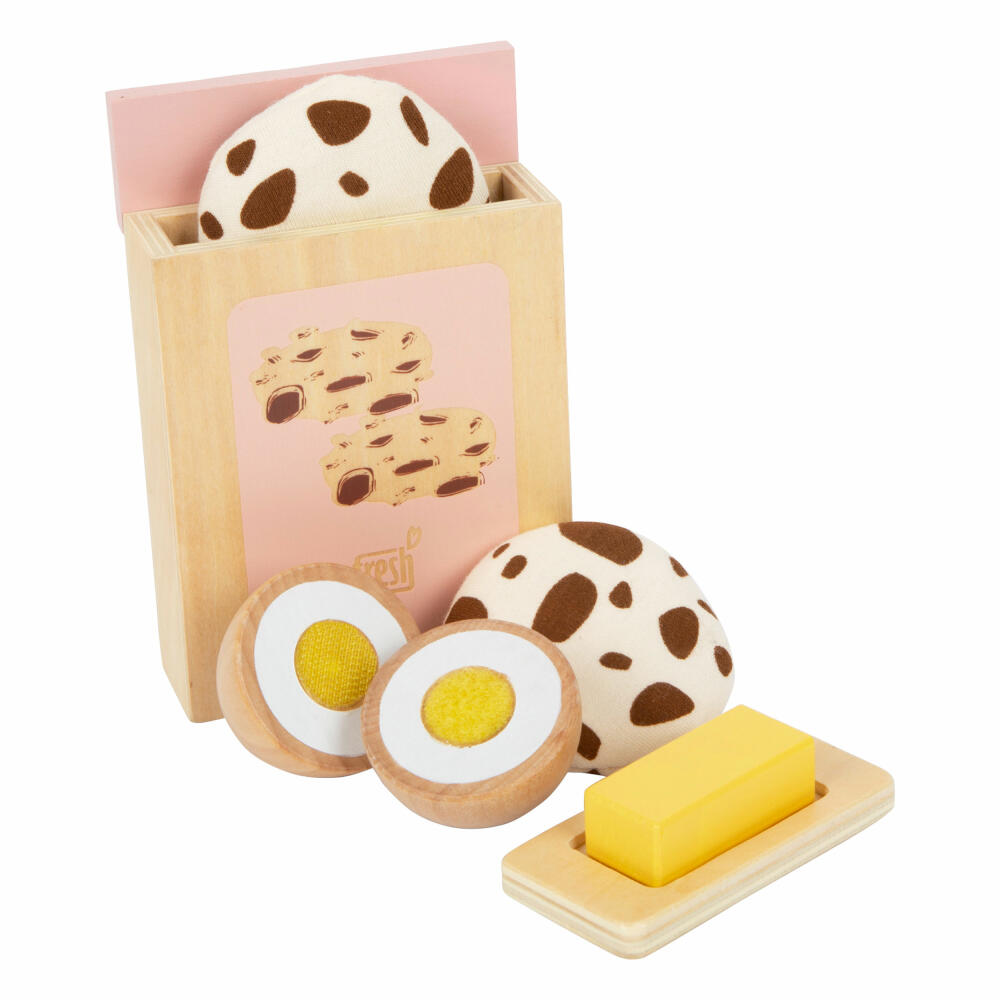 Legler Mixer-Set tasty, Küchenspielzeug, Spielzeug-Nahrung, Kaufladen Zubehör, Holz, 12248