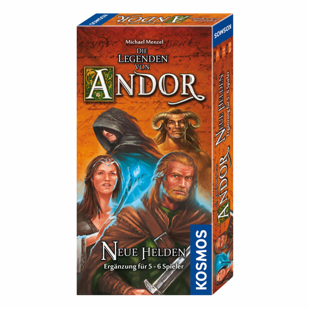 KOSMOS Die Legenden von Andor - Neue Helden, Ergänzung zum Grundspiel, Abenteuer und Strategie, Spiel, ab 10 Jahren, 692261
