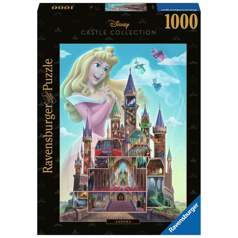 Ravensburger Puzzle Disney Castles: Aurora, Erwachsenenpuzzle, 1000 Teile, ab 14 Jahren, 17338