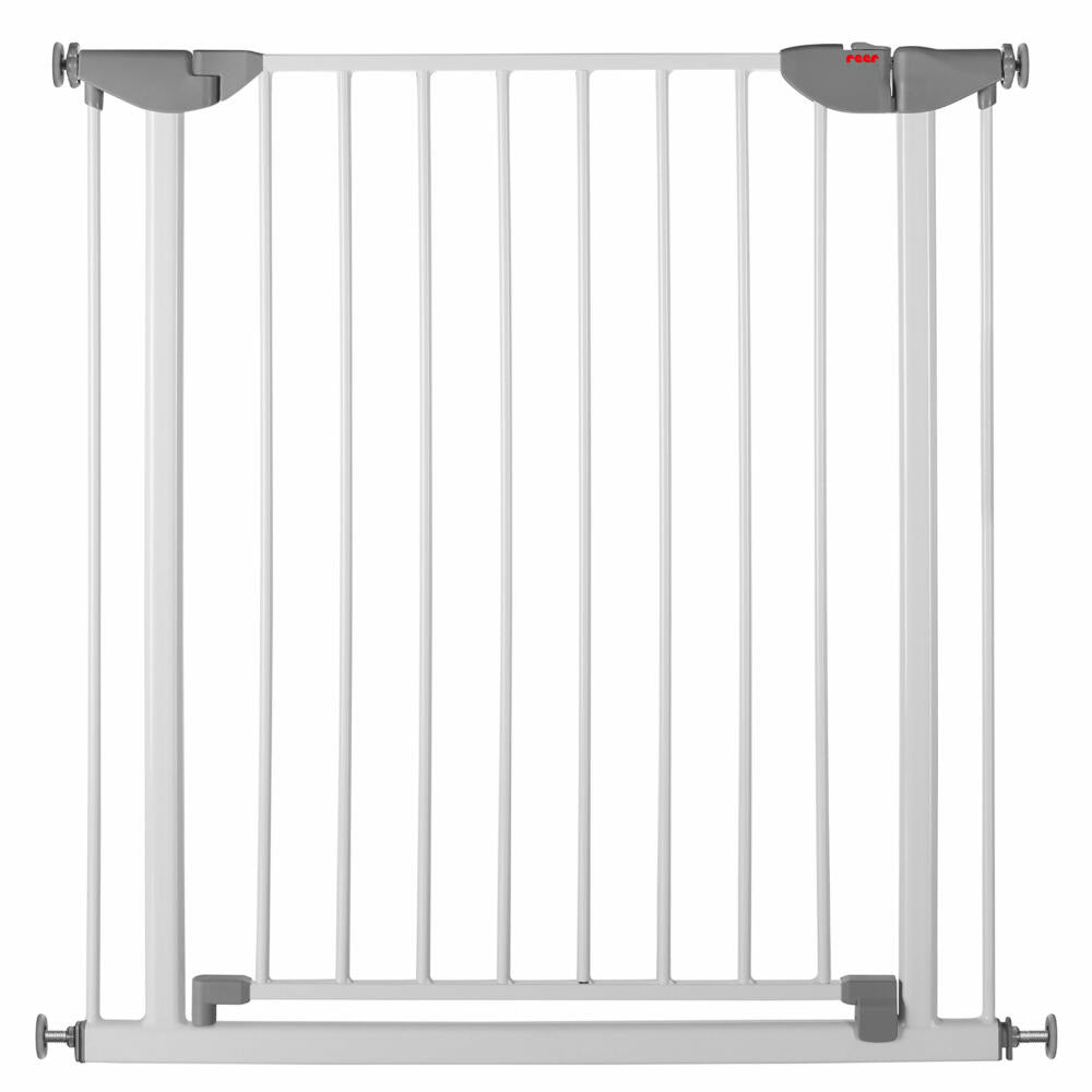 reer Klemmgitter Basic Metall, Türgitter, Treppengitter, Treppenschutzgitter, Schutzgitter, Breite 74 - 80.7 cm, 46730