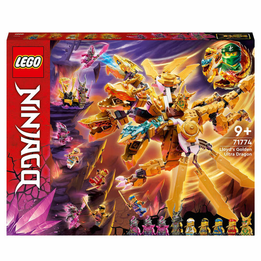 LEGO Ninjago Lloyds Ultragolddrache, 989-tlg., Bauset, Konstruktionsset, Bausteine, Spielzeug, ab 9 Jahre, 71774
