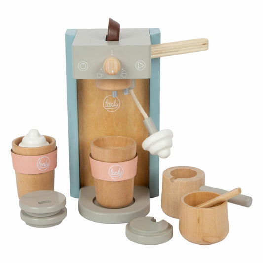 Legler Kaffeemaschinen-Set tasty, Küchenspielzeug, Kaufladen Zubehör, Holz, 12247