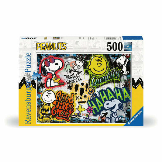 Ravensburger Puzzle Peanuts Graffiti, Erwachsenenpuzzle, 500 Teile, ab 12 Jahren, 17538