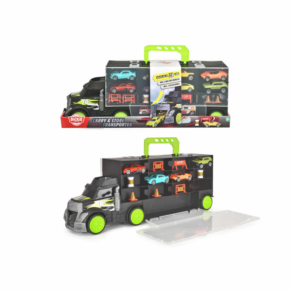 Dickie Toys Carry & Store Transporter, Auto Aufbewahrung, Aufbewahrungsbox, Spielzeug, 203747007