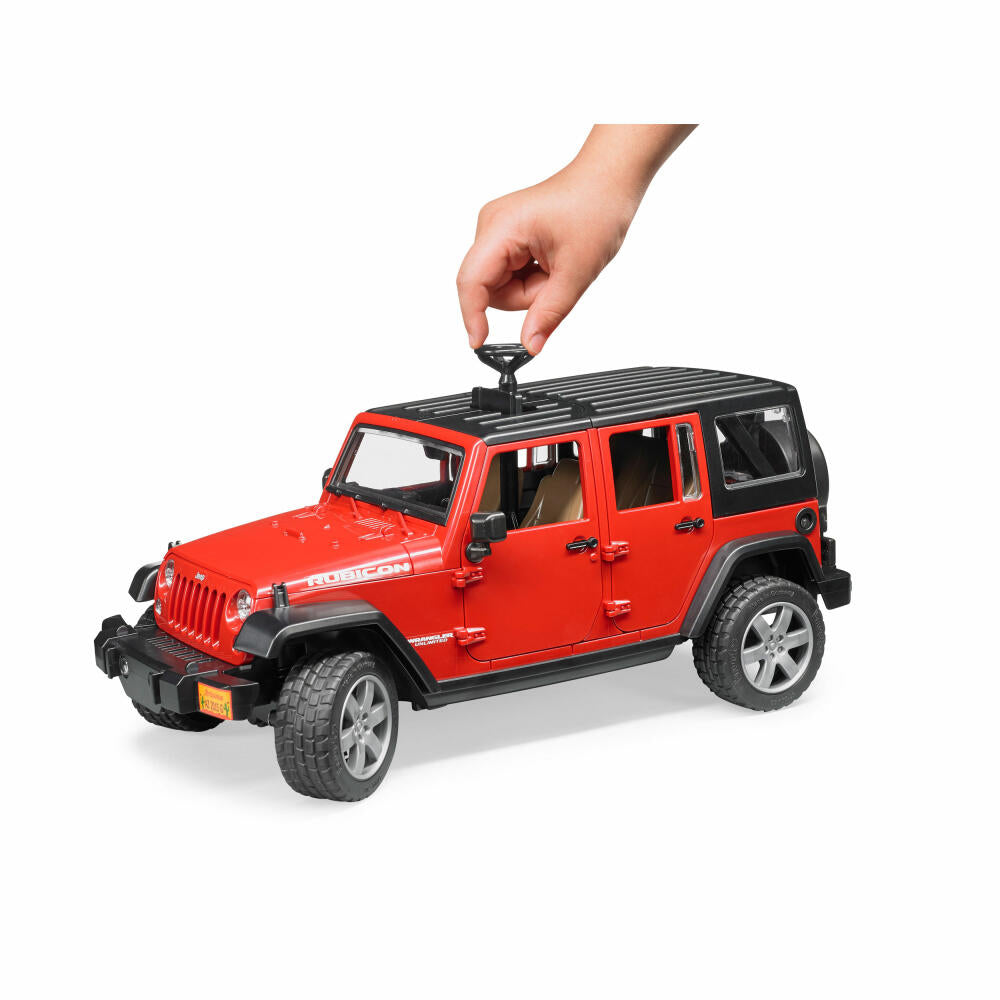 Bruder Freizeit Jeep Wrangler Unlimited Rubicon, Auto, Modellfahrzeug, Modell Fahrzeug, Spielzeug, 02525