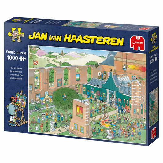 Jumbo Spiele Jan van Haasteren - Kunstmarkt, Puzzle, Erwachsenenpuzzle, Puzzlespiel, 1000 Teile, 20022