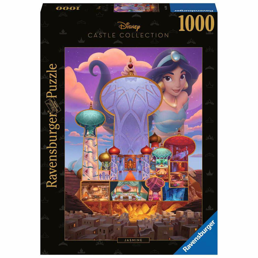 Ravensburger Puzzle Disney Castles: Jasmin, Erwachsenenpuzzle, 1000 Teile, ab 14 Jahren, 17330