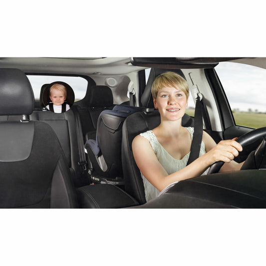 reer SafetyView Sicherheitsspiegel, Baby-Rücksitzspiegel, Autospiegel, Rückspiegel, Baby, für Babyschalen und Reboarder-Kindersitze, 8601