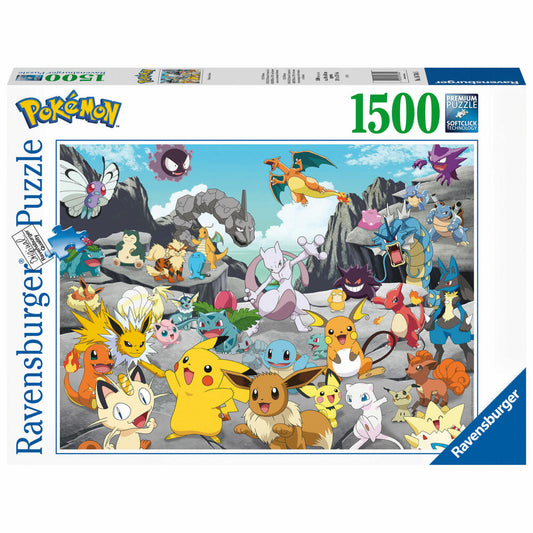 Ravensburger Puzzle Pokémon Classics, Erwachsenenpuzzle, Erwachsenen Puzzles, 1500 Teile, 16784