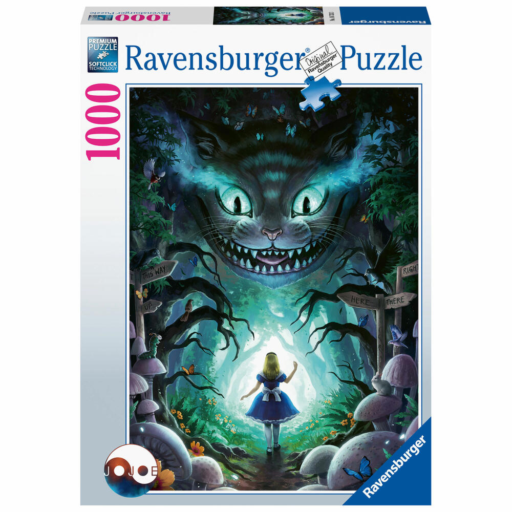 Ravensburger Puzzle Abenteuer mit Alice, Erwachsenenpuzzle, Erwachsenen Puzzles, 1000 Teile, 16733