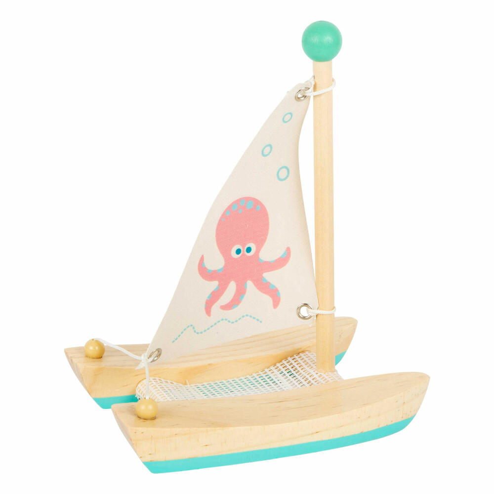 Legler Small Foot Wasserspielzeug Katamaran Oktopus, Spielzeug, ab 24 Monate, 11656