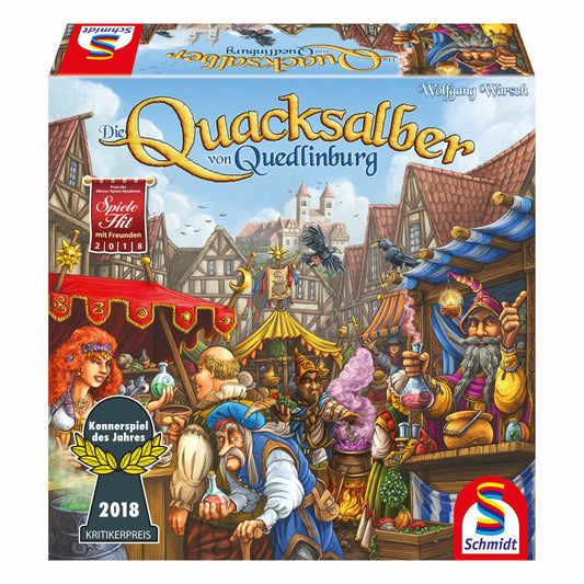 Schmidt Spiele Die Quacksalber Von Quedlinburg, Brettspiel, Familienspiel, Gesellschaftsspiel, Spiel, 2 bis 4 Spieler, 49341