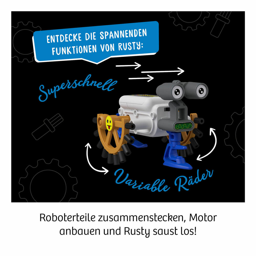 KOSMOS ReBotz - Rusty der Crawling-Bot, Roboter, Experimentierkasten, Bots, Spielzeug, 602574
