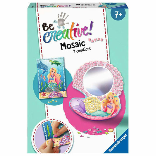 Ravensburger BeCreative Mosaic Mermaid , Mosaikbilder, Bastelset, Bastel Set, Basteln, Mosaik, 18239