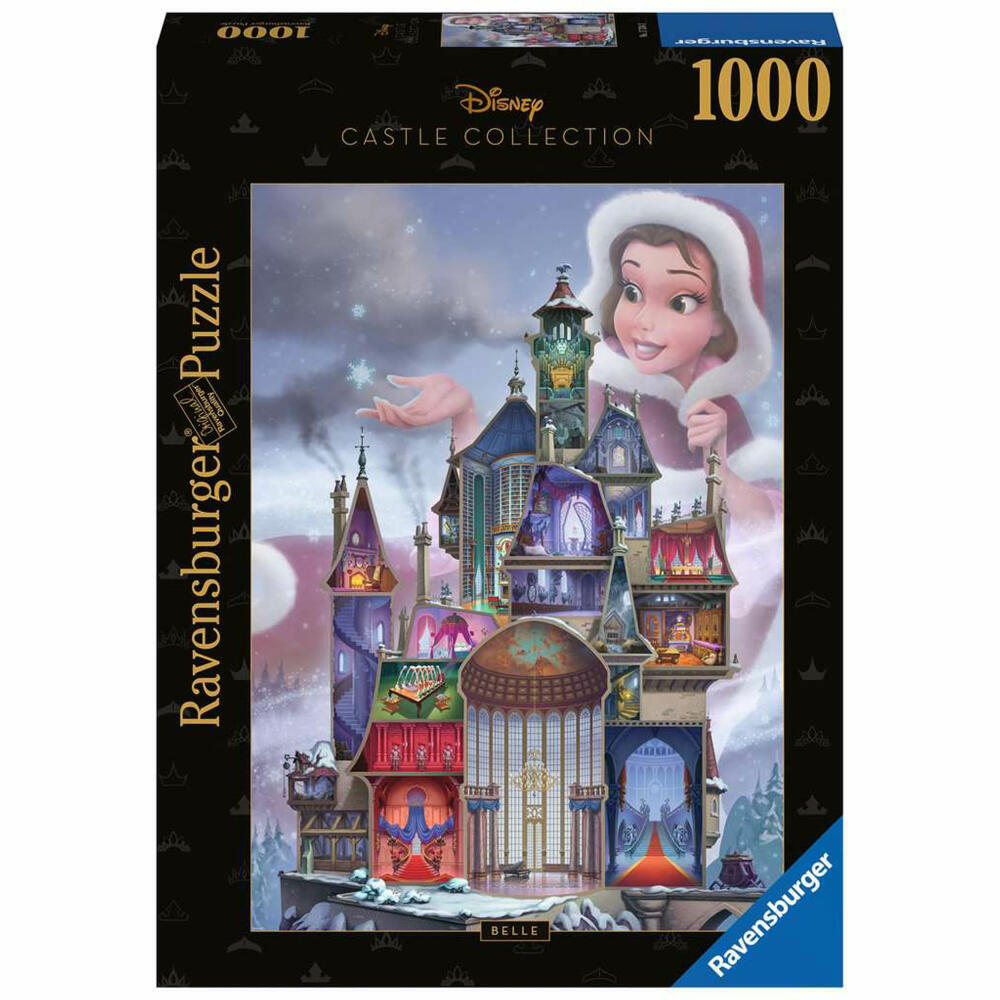 Ravensburger Puzzle Disney Castles: Belle, Erwachsenenpuzzle, 1000 Teile, ab 14 Jahren, 17334