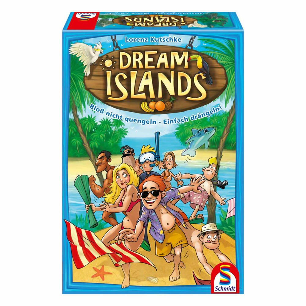 Schmidt Spiele Dream Islands, Familienspiel, Brettspiel, Kartenspiel, 2 bis 4 Spieler, 49321