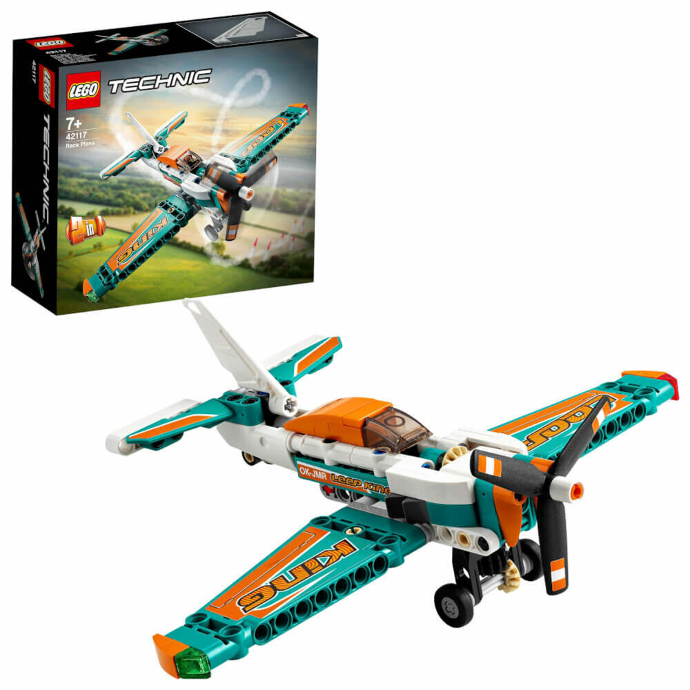 LEGO Technic Rennflugzeug, 154-tlg., Bauset, Konstruktionsset, Bausteine, Spielzeug, ab 7 Jahre, 42117