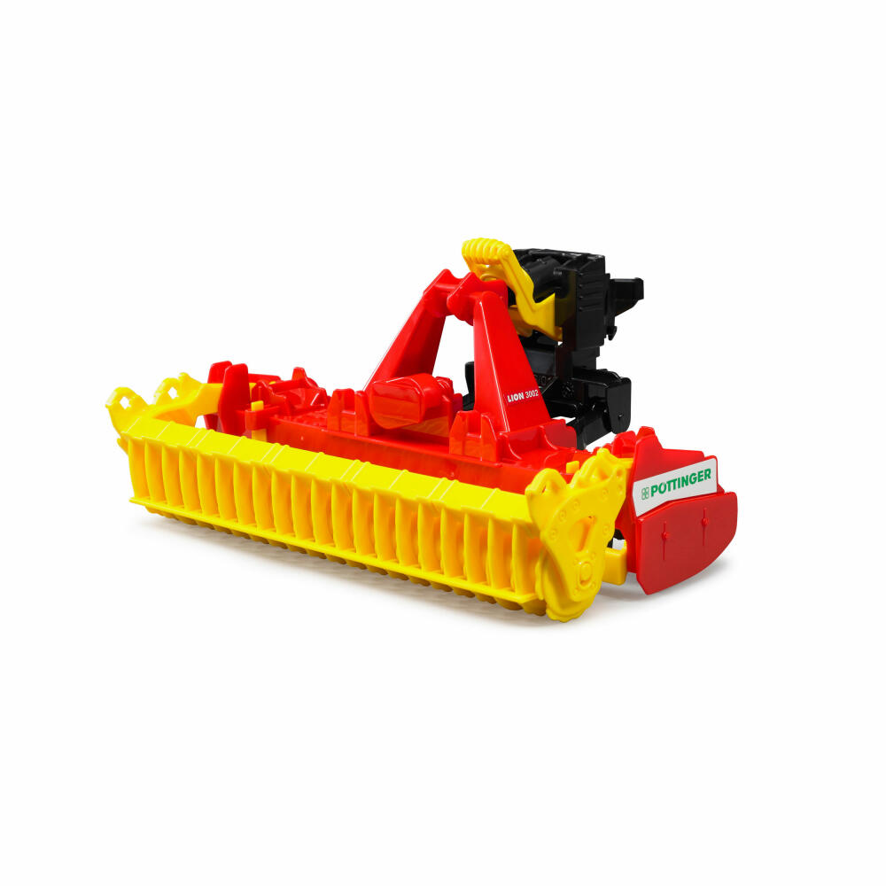 Bruder Landwirtschaft Pöttinger Lion 3002 Kreiselegge, Traktor, Modell Fahrzeug, Spielzeug, 02346