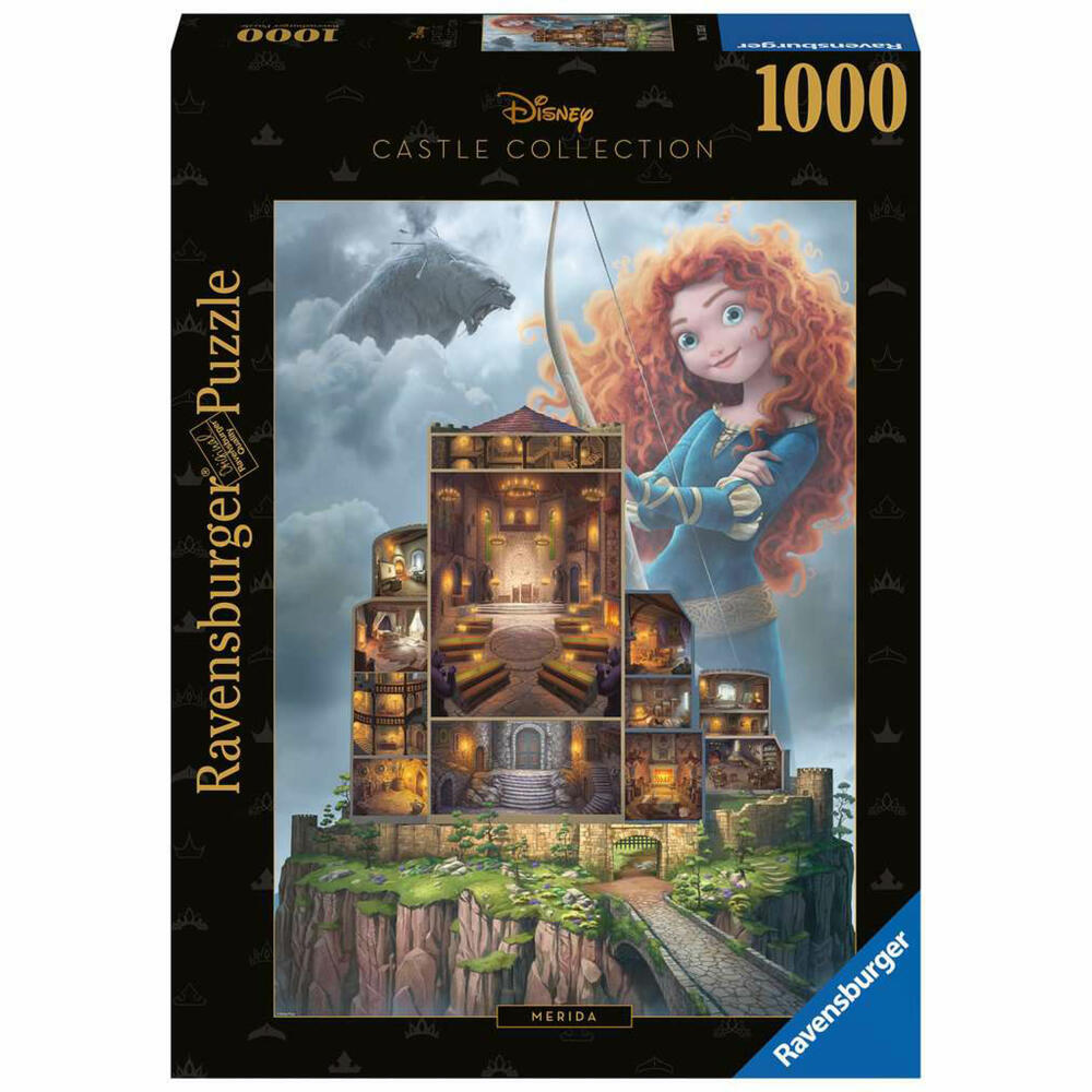 Ravensburger Puzzle Disney Castles: Merida, Erwachsenenpuzzle, 1000 Teile, ab 14 Jahren, 17335