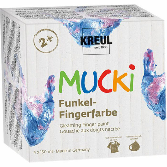 C. KREUL MUCKI Funkel-Fingerfarbe 4er Set