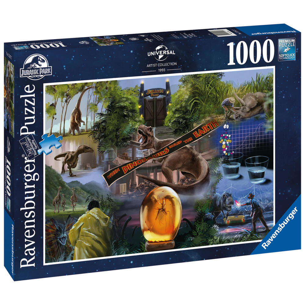 Ravensburger Jurassic Park, Erwachsenenpuzzle, Erwachsenen Puzzle, 1000 Teile, 17147