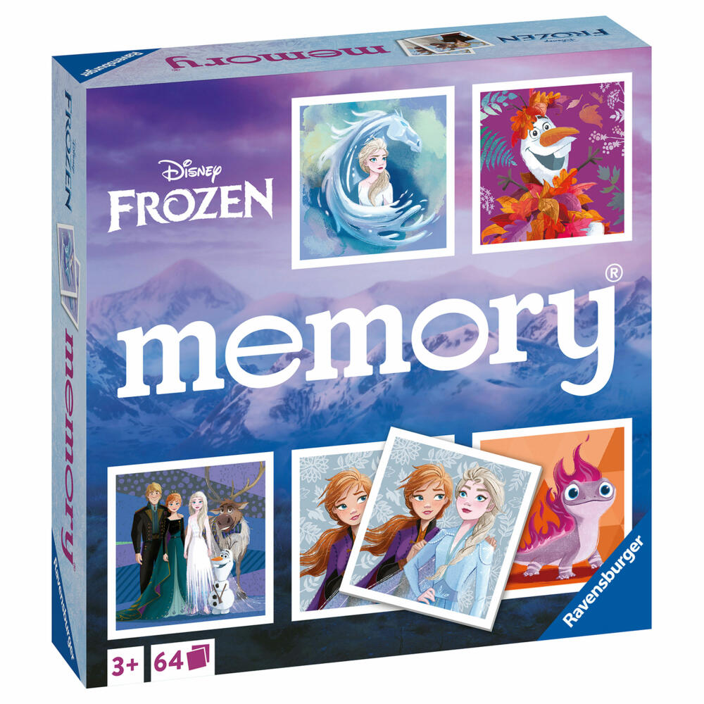 Ravensburger memory Disney Frozen, Memospiel, Kinderspiel, Kinder Spiel, ab 3 Jahre, 20890