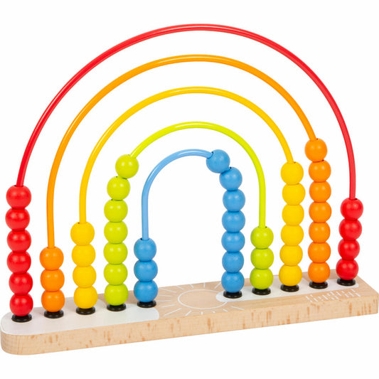 Legler small foot Motorikschleife und Abakus Regenbogen, Motorik Schleife, Kinder Spielzeug, Lernspielzeug, 11965