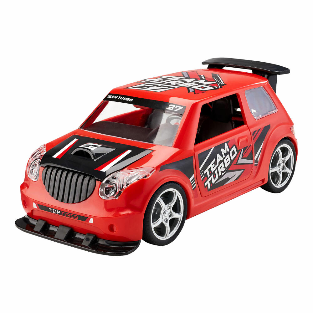 Revell Junior Kit Pull Back Rallye Car, Rennauto, Rot, Modellbausatz für Kinder, 36 Teile, ab 4 Jahren, 00831