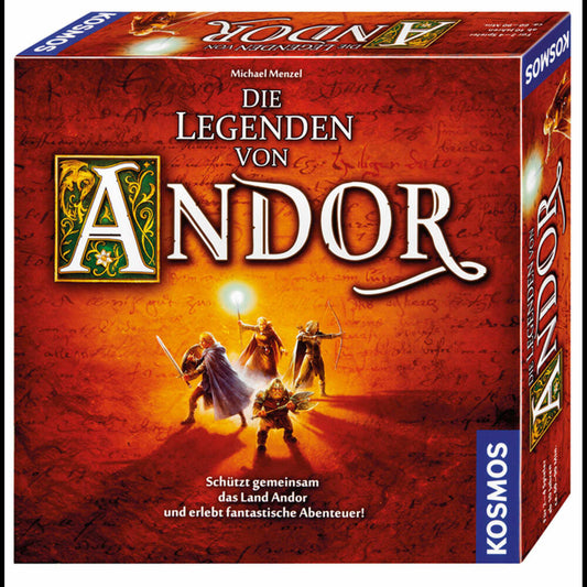KOSMOS Die Legenden von Andor, Abenteuerspiel, Strategiespiel, Spiel, ab 10 Jahren, 691745