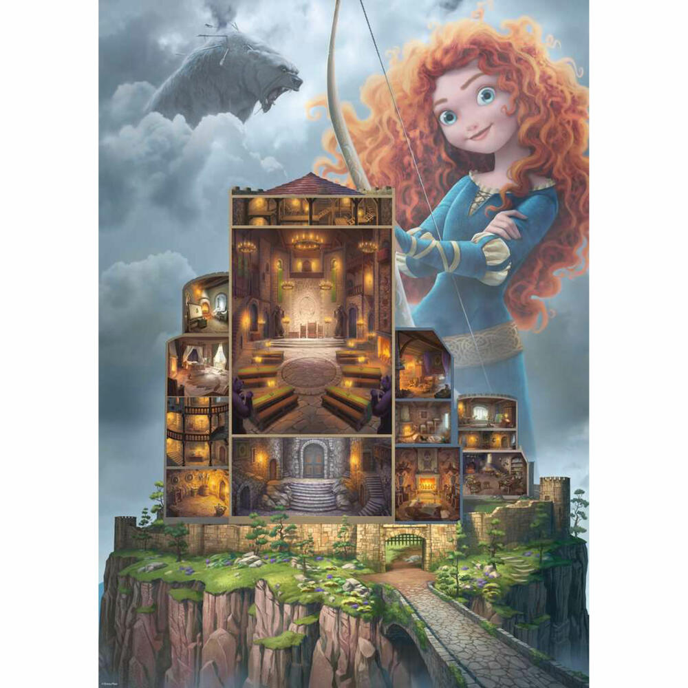 Ravensburger Puzzle Disney Castles: Merida, Erwachsenenpuzzle, 1000 Teile, ab 14 Jahren, 17335