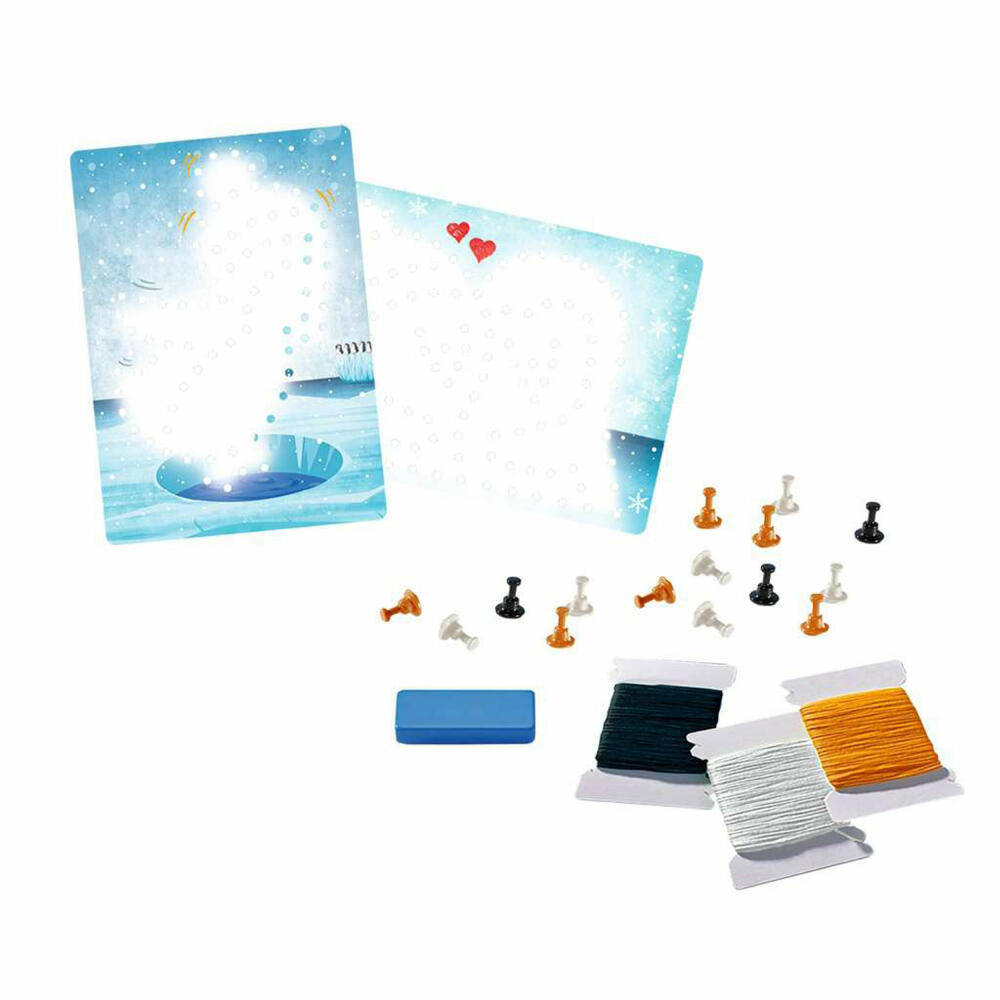 Ravensburger BeCreative String Art Pinguine, Bastelset, Nagelbilder, Bastel Set, Basteln, 18244