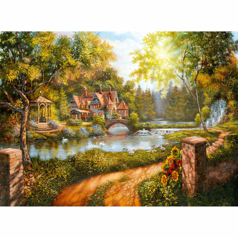 Ravensburger Puzzle Cottage am Fluß, Erwachsenenpuzzle, Erwachsenen Puzzles, Standard, 500 Teile, 16582